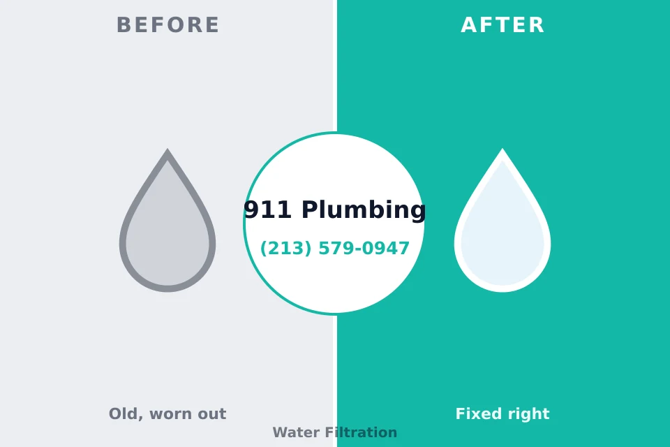 Before and after: plumbing repair Steelton, PA